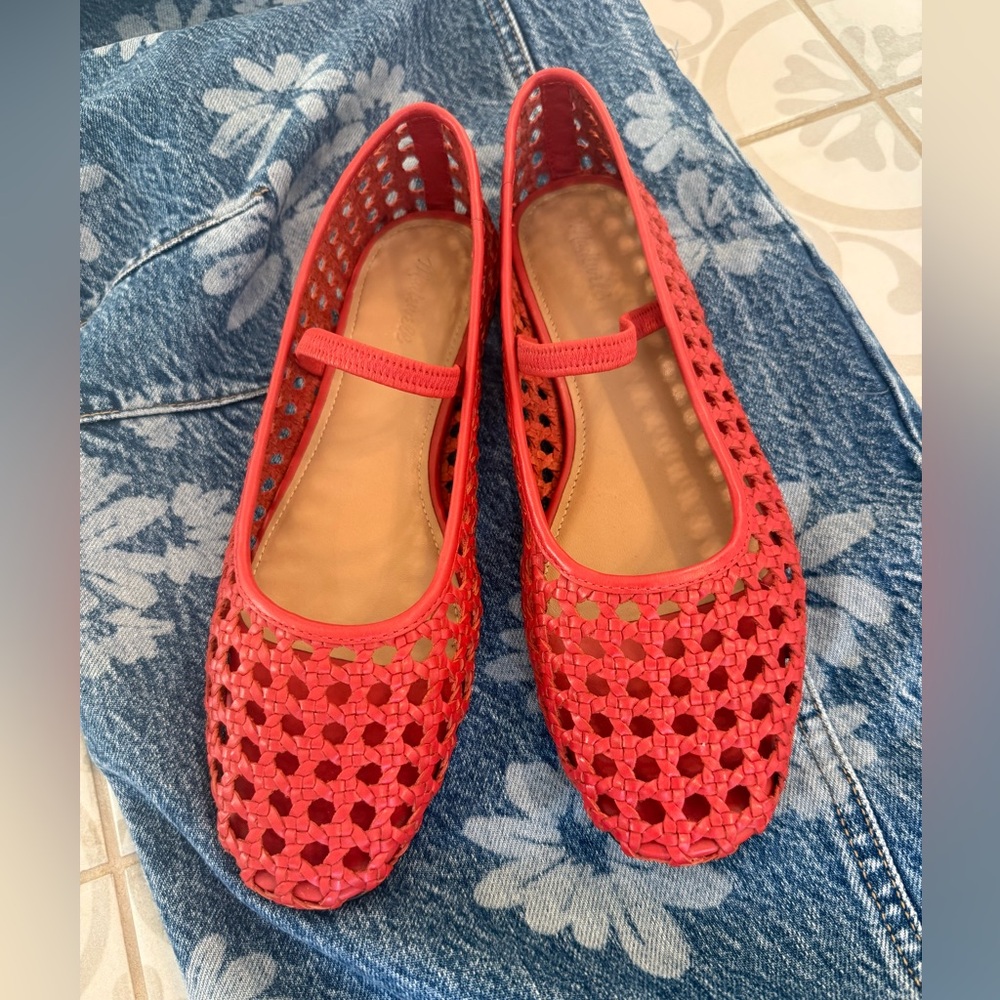 Madewell red flat NWOT size 8 - Picture 6 of 6